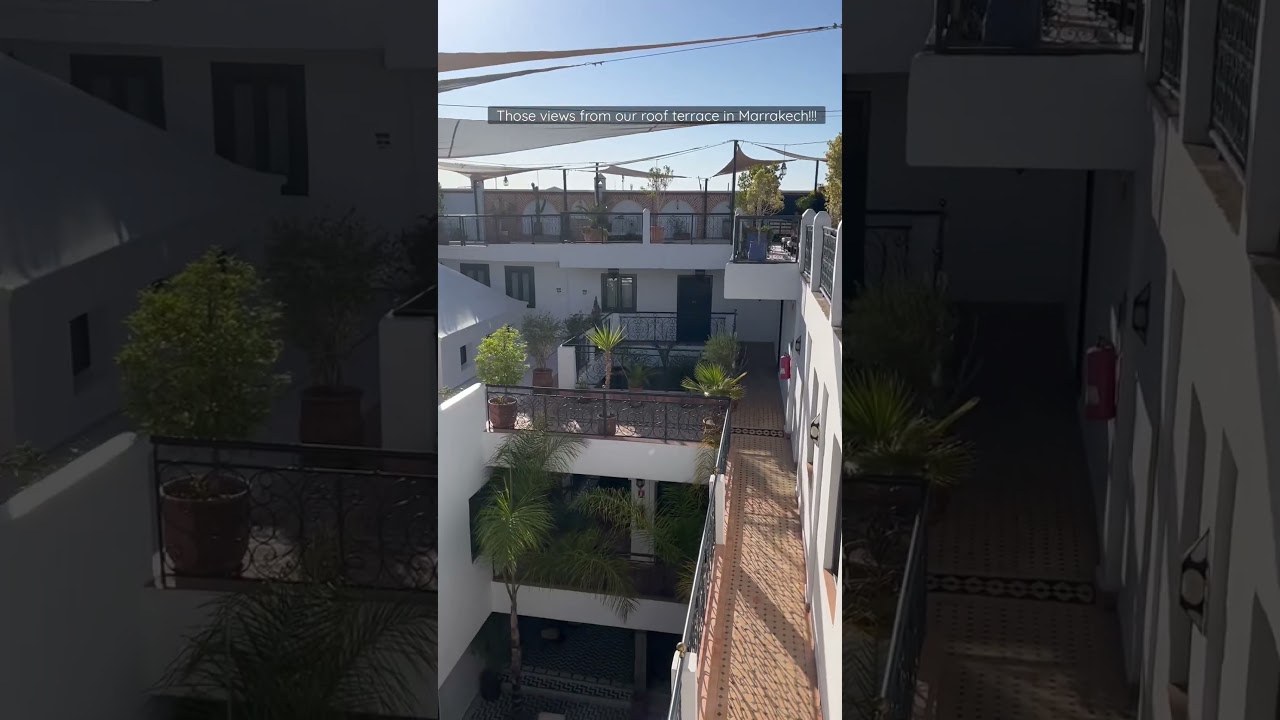 Roof Terrace Views in Marrakech 🇲🇦: Breathtaking Scenery and Vibrant City Life | 
