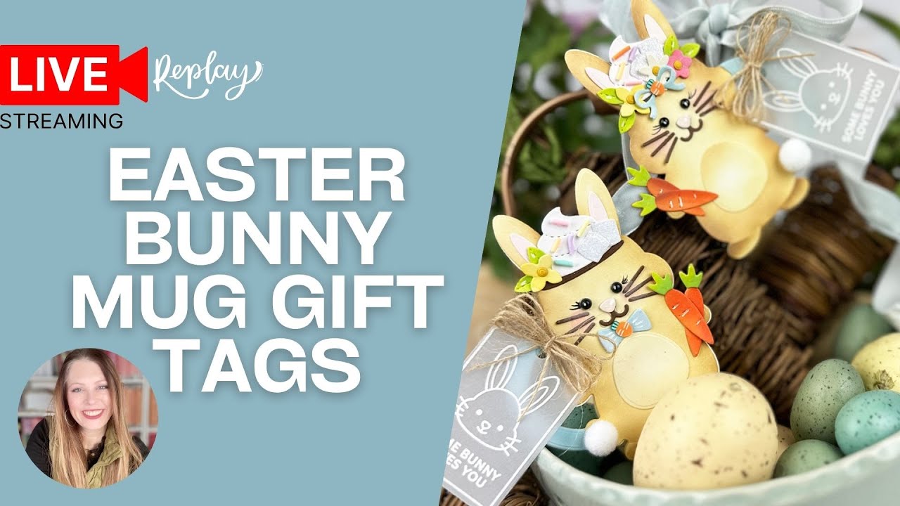 Easter Bunny Mug Gift Tags | Handmade Easter Gift Ideas | Pretty Pink Posh February 2026 Release