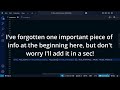 Middle of video
