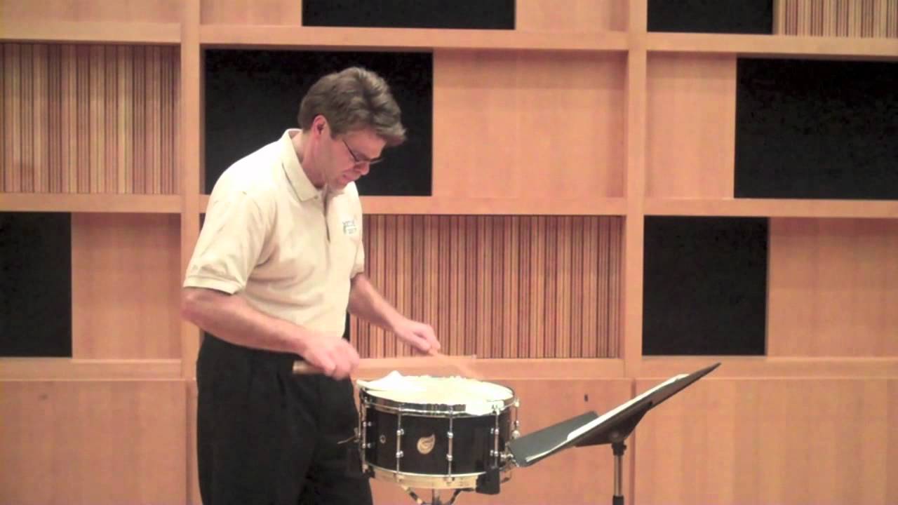 West Virginia AllState Band Snare Drum Etude YouTube