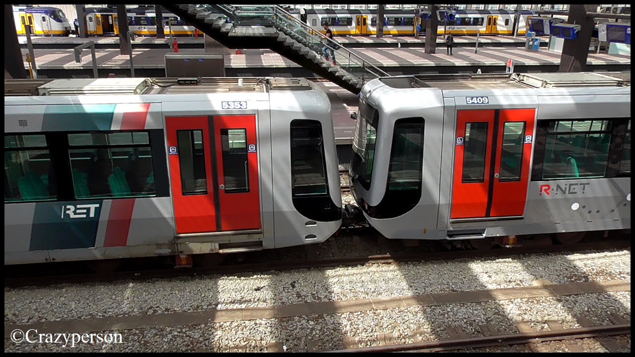 Transport RET metro's 5409+5353 naar Waalhaven Rotterdam!!