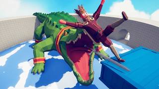 WHO SURVIVES THE CROCODILE LAKE | TABS - Totally Accurate Battle Simulator