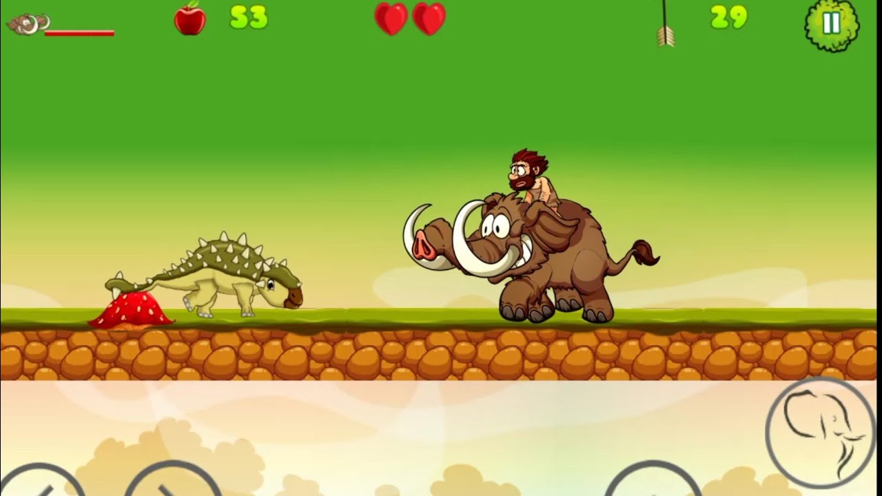 Caveman adventure dragon boss #5 - Dodon games | Android gameplay