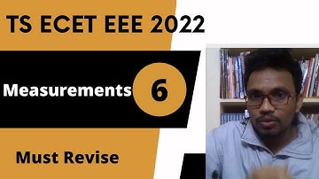 6 MEASUREMENTS | TS ECET EEE 2022 | MUST REVISE | a la education | NUR BASHA BHARAT KUMAR