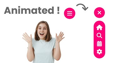 Create an Animated Vertical Menu Bar with Icons | Full HTML, CSS & JavaScript Tutorial