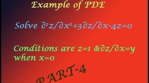Easily explained method of Homogeneous PDE involve derivative 1 independent variable example(PART-4)