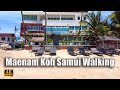 4K Koh Samui 2021 Maenam beach and Main road - Virtual walking tour | Streets of Thailand