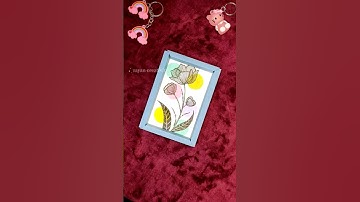🖼Free Cute frame🤩 #diygift #artandcraft #handmade #diyframe #youtubepartner #paperframe #papercraft