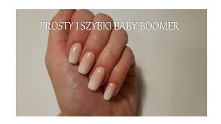 Bardzo prosty baby boomer. Easy baby boomer/ombre . Bez użycia hybrydy, żelu czy farbki.