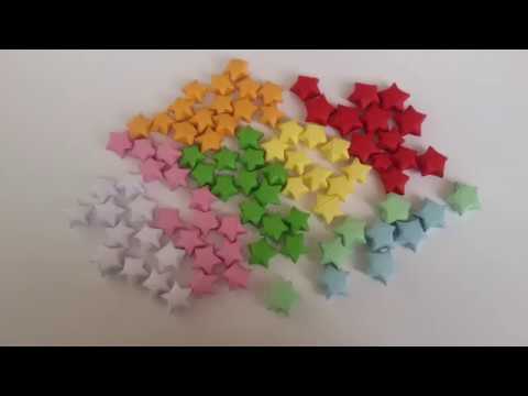 DIY Kağızdan ulduz  düzeltmek Orgami Paper stars