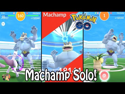 Pokémon GO | Machamp Raid Boss SOLO 