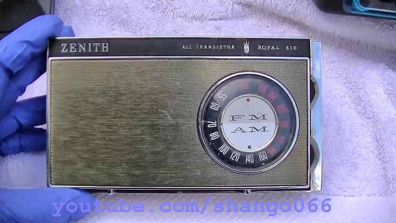 Zenith Royal 810 AM FM Radio Repair Pocket Transistor Royal 51 YouTube