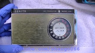 Zenith Royal 810 AM FM Radio Repair Pocket Transistor Royal 51