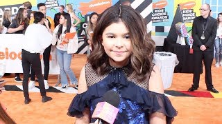 Addison Riecke Remembers the First Time She Got Slimed at the 2018 Kids' Choice Awards