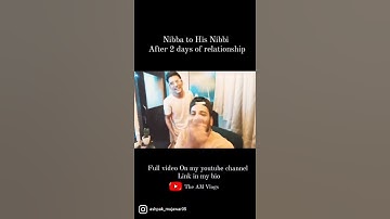 Nibba Nibbi After 2 days of relationship 😂 #shorts