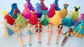 Satisfying Video I How to make Glossy Lolipops in to Rainbow Pool with Disney Princess Cutting ASMR