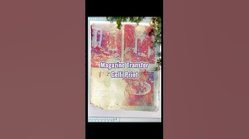 Magazine Transfer Gelli Print - Look at that Shimmer!!! #gelliprinting #gelliplate #gelliprints