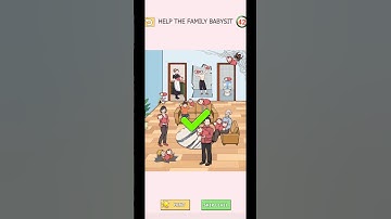 HELP THE FAMILY BABYSIT | LEVEL 33 |TRICKY TWIST #games #trickygame #shorts