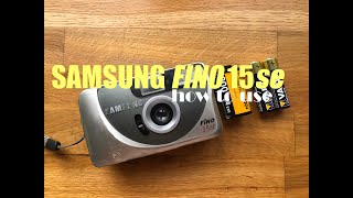 Film camera Samsung Fino 15 SE