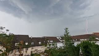 Hagelgewitter in Riehen 30.06.2021