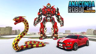 Ular Anaconda Berubah Jadi Mobil Balap Dan Robot Perang | Anaconda Robot Car Game screenshot 5