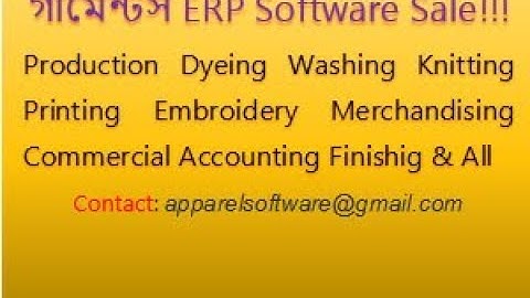 erp software for textile industry