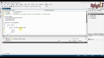 Tutorial Console C# Bilangan Genap