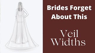 Brides Forget about this Wedding Detail - How to pick a Bridal Veil Width