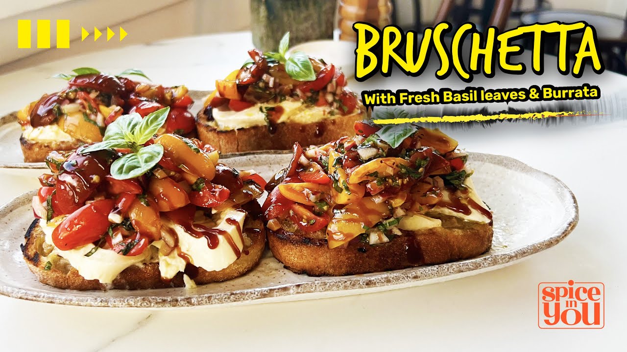 Bruschetta | Italian Cuisine | Easy bruschetta recipe - YouTube