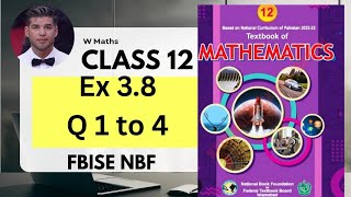 Ex 3.8 Q1 to Q4 Class 12