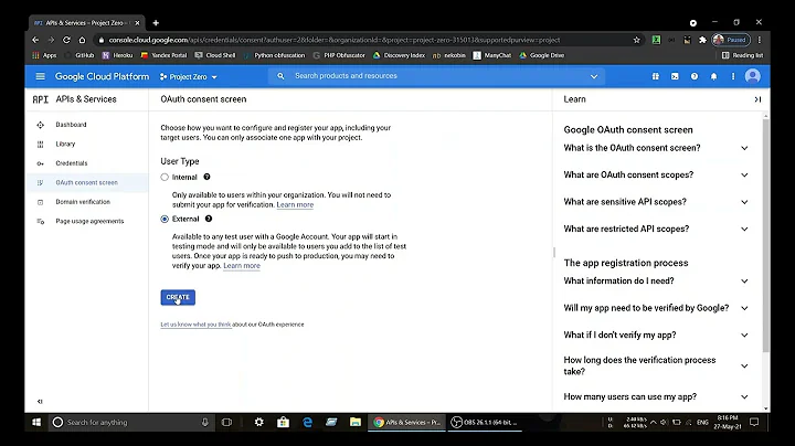 How To Make Google Console Project's Credentials JSON & Token Pickle File | Google Cloud Console