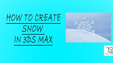 how to create snow in 3ds max I class - 02 #snow #3d #3dsmax