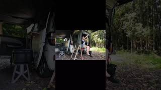 CAMPING IN A MINI CAMPER VAN part 2 #campinglife #campervan #carcamping #camping