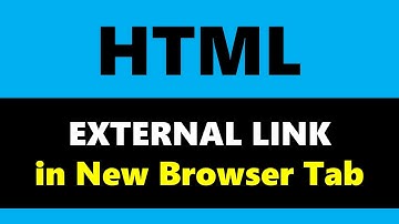 HTML - External Link - Explained