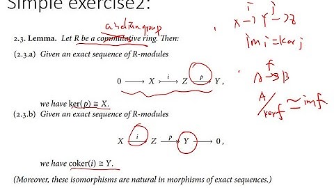 Simple exercise of exact sequences