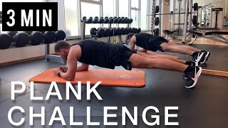 3 MIN PLANK CHALLENGE | LET'S TRY TOGETHER