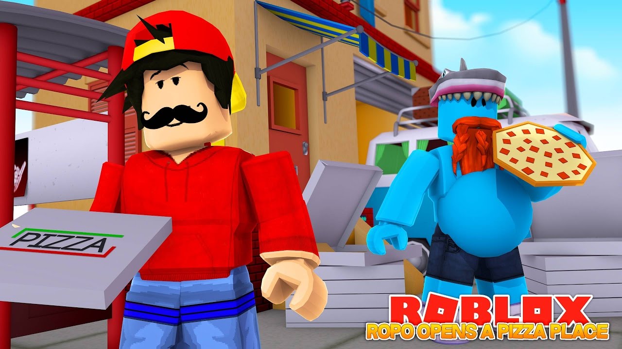 Ropo Opens Up A Pizza Place Sharky Gaming Roblox - little kelly roblox work at a pizza place