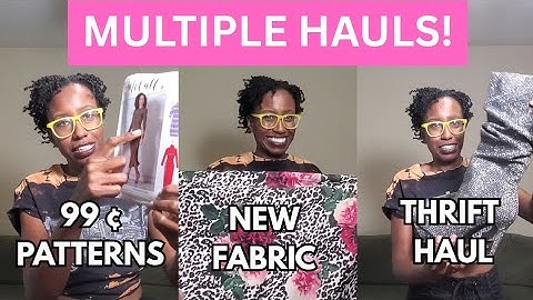 New Fabric Haul, Patterns from Hobby Lobby Sale, and Thrifted Boots!