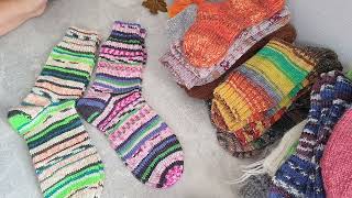 картинка: 🧦🧦🍂Носочный сентябрь,куча готовых работ из пряжи Опал, Регия....🧦🍁🍂