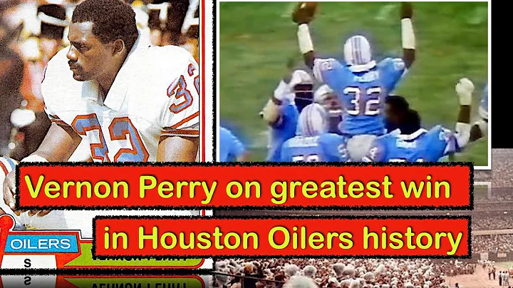 Houston Oilers' VERNON PERRY (on ROBERT BRAZILE, B...