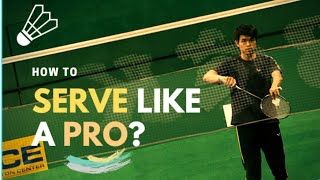 How to Low Serve PERFECTLY in Doubles Badminton? 4 Different Spots!
