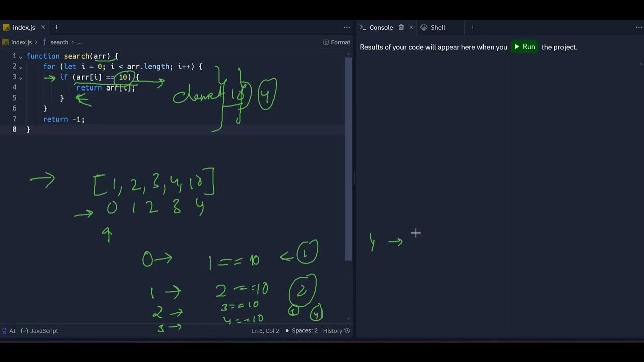 Search Array Time Complexity in JavaScript - YouTube