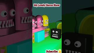 Scary Hearts Surround Cube Monster 😈 Loop Animation
