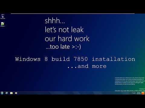 How To Install Windows 8 build 7850
