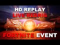 HD Drone Replay of Fortnite Live Event Chapter 5 Season 3 Redline Rig Exploding - No Commentary