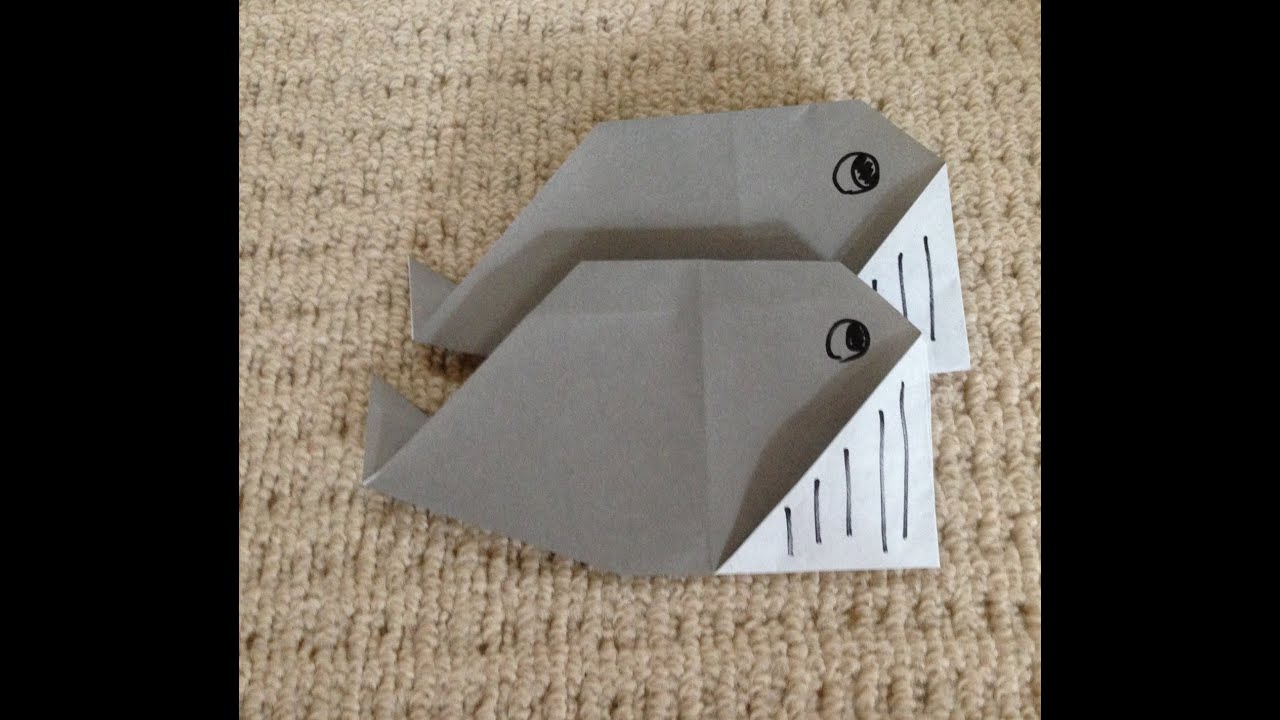 折り紙 簡単 鯨 折り方 作り方 Youtube