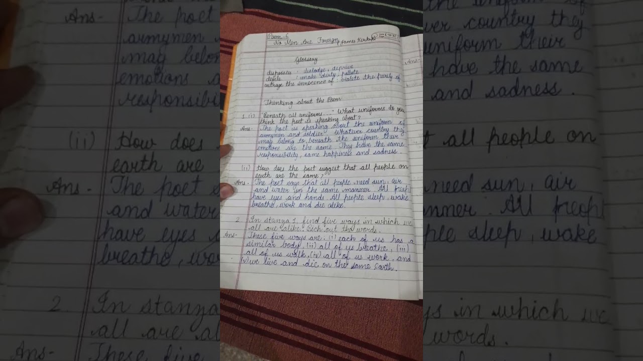 class 9 English Beehive poem 6