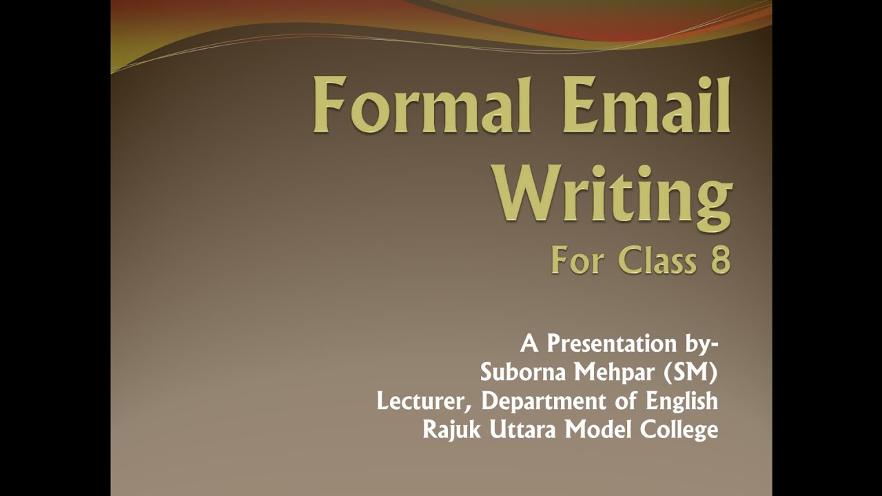 How to Write Formal Emails