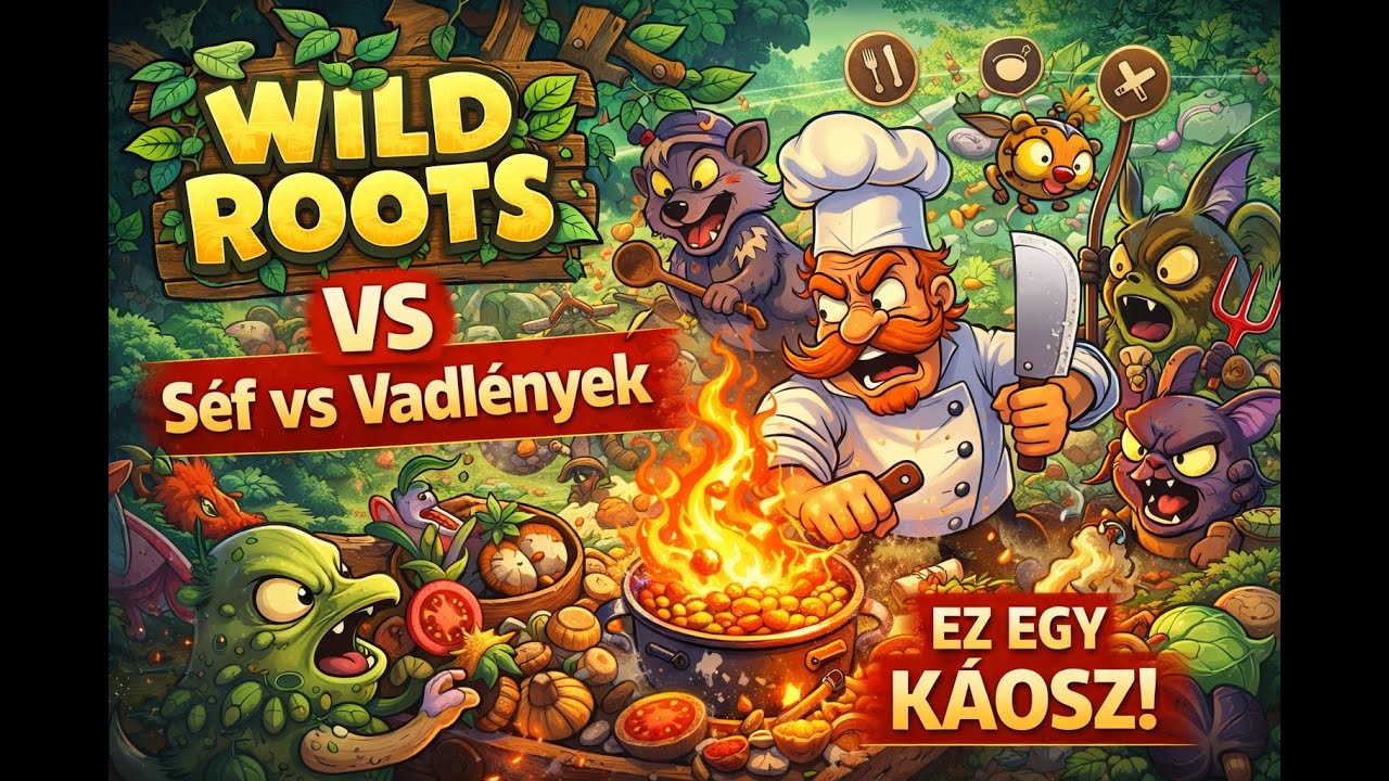 🍳🌿 Wild Roots – Chef Vs Critters | Főzés, harc és káosz! 🐀🔥  | No Commentary