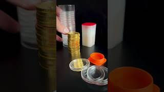 Gold Coin Storage  Capsules And Tubes